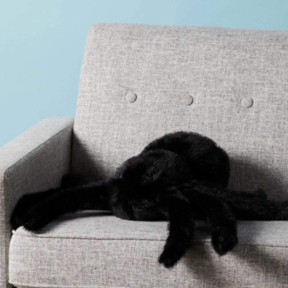 Cynthia Rowley Faux Fur Spider Shaped Halloween Pillow